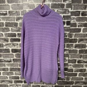 MOZHDEH MATIN NUNA TURTLENECK sweater lavender purple baby alpaca merino wool